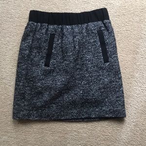 Wool blend skirt